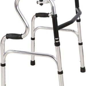Adjustable Height Foldable High-Strength Aluminum Alloy Double Link Support Assisted Walking Stand for Disabled Patient